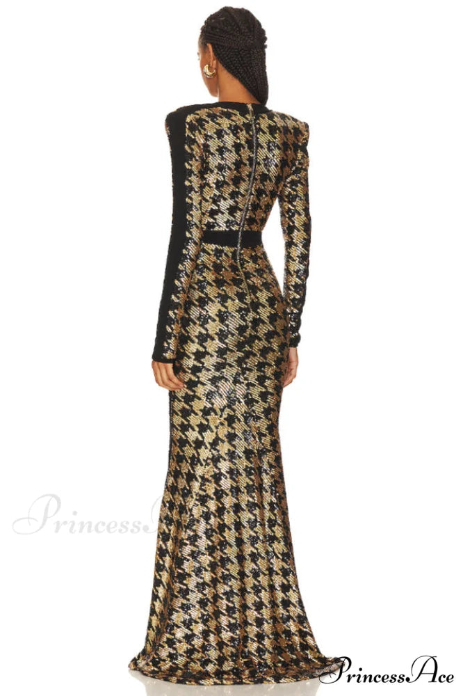 Down In Stylish Flames Gown