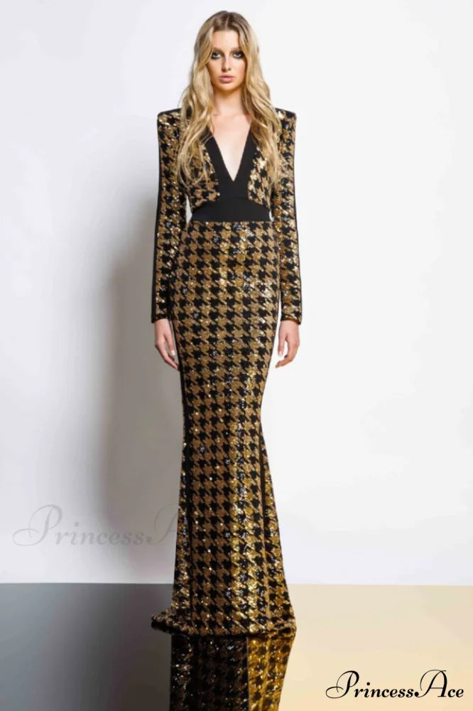 Down In Stylish Flames Gown