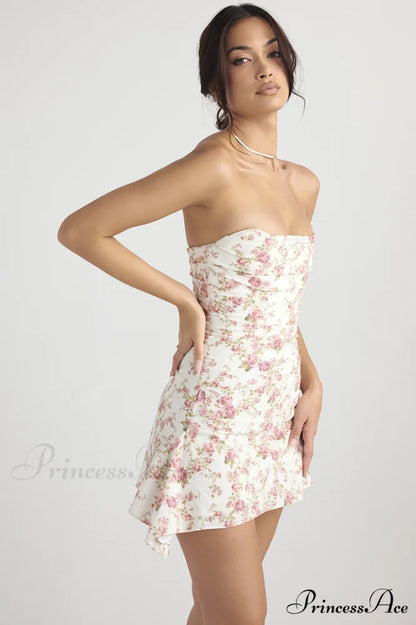 Draped Strapless Stylish Corset Dress