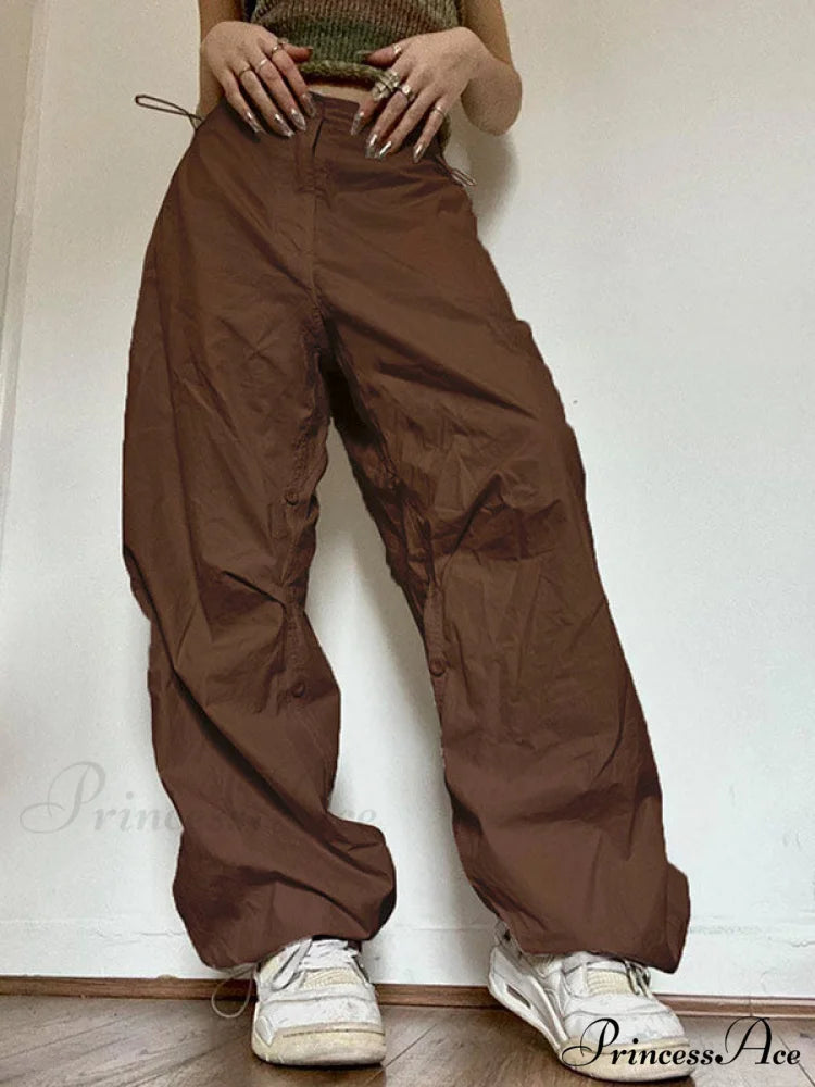 Drawstring Cutout Swirl Trendy Halter Midi Dress Brown / S