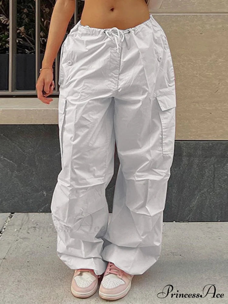 Drawstring Tank Top Trendy & Mini Skirt Set White / XS