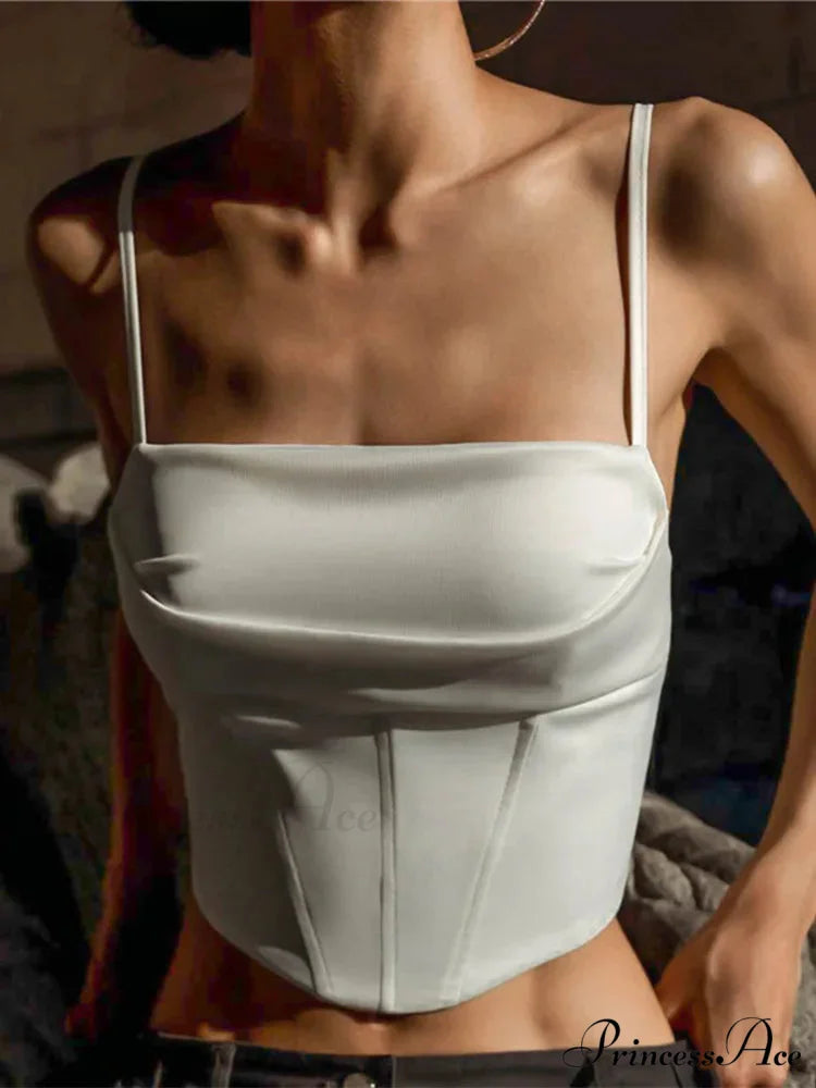 Dress Lace-Up Slim Crop Top croptop-250223