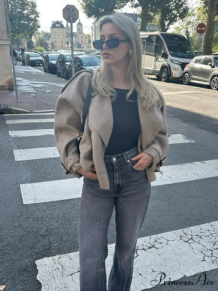 Dual Breasted Woolen Mix Coat coats-241228