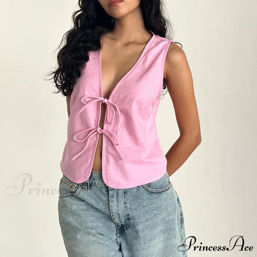 Dual Fastening Crop Top croptop-250223