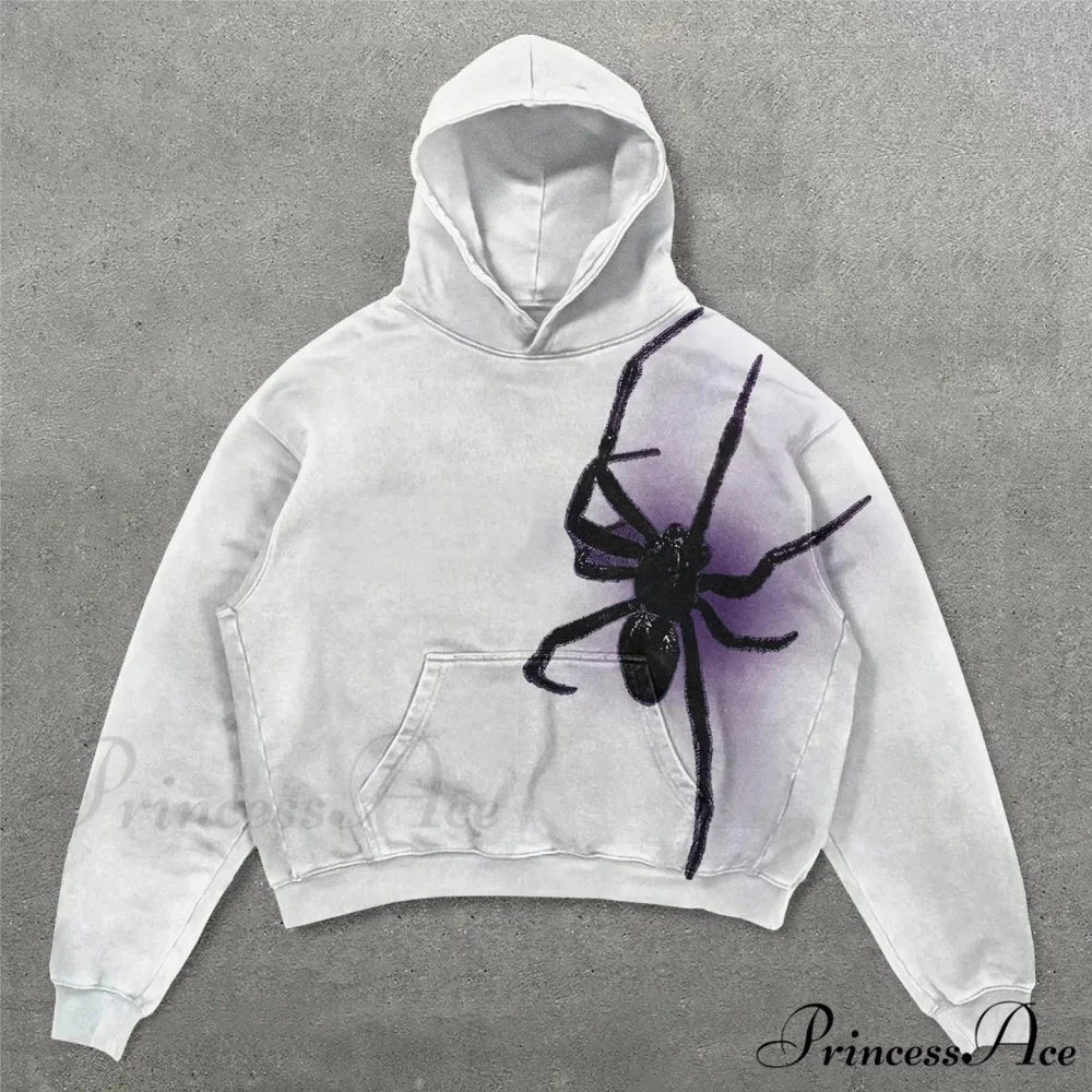 Dual-Personality Graphic Oversized Hoodie white1 / S hoodies-241228