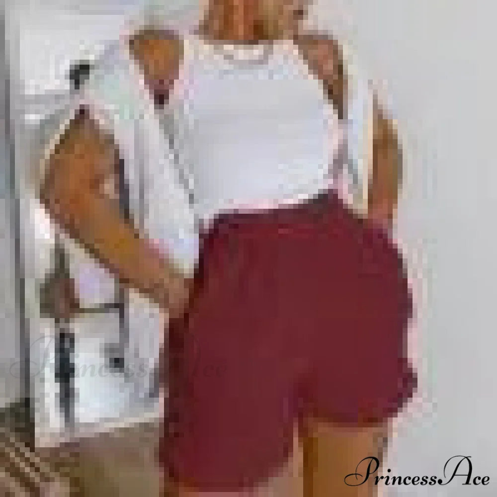 Durable Broad Leg Slant Pocket Short Claret / S short-250223