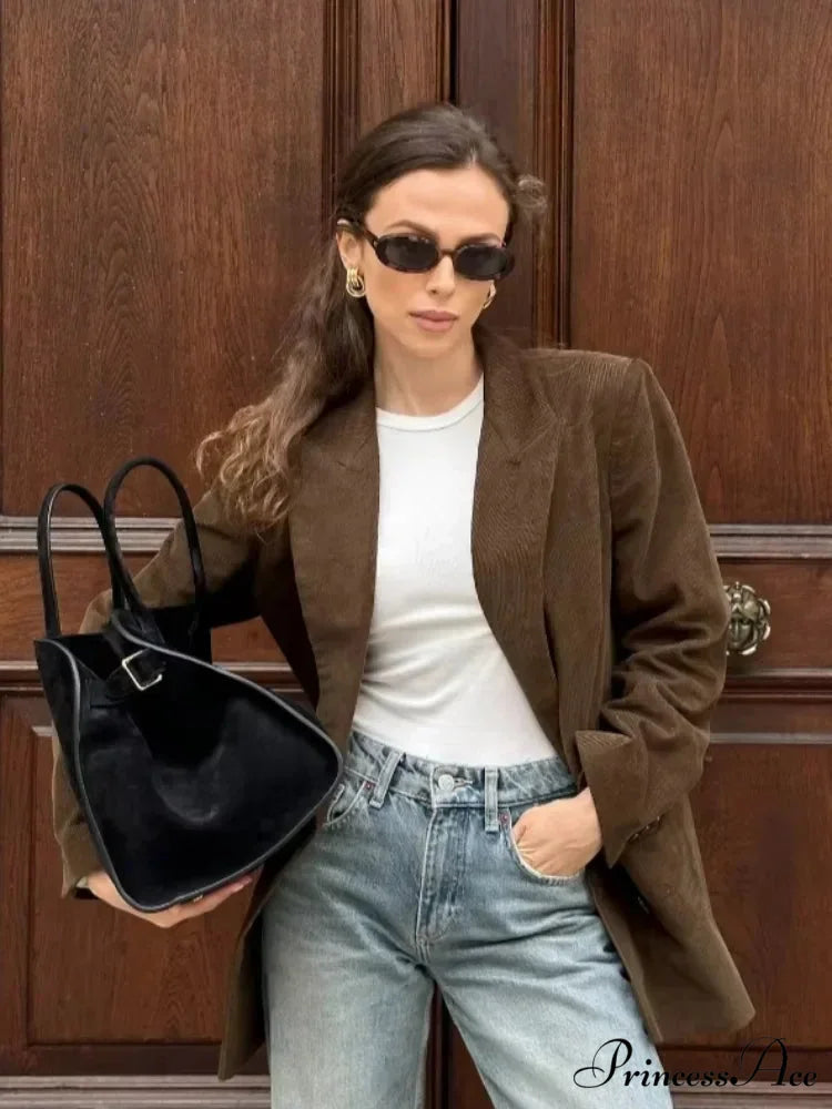 Durable Collar Suede Leather Jacket coats-241228