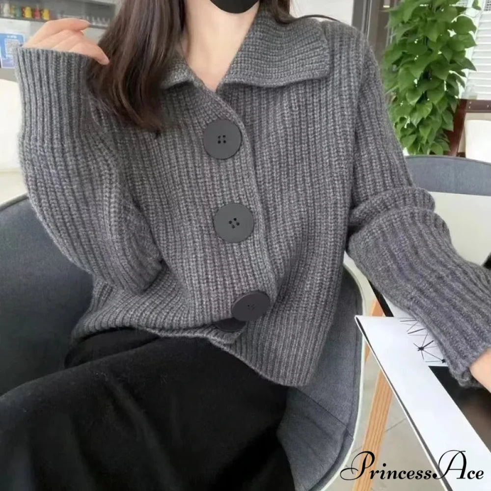 Durable Extended Sleeve Solo-Buttoned Cardigan cardigans-241228
