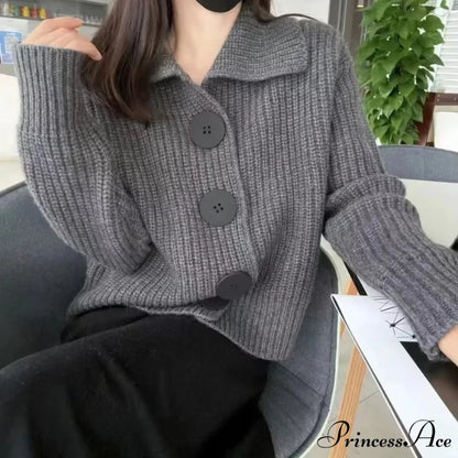 Durable Extended Sleeve Solo-Buttoned Cardigan cardigans-241228