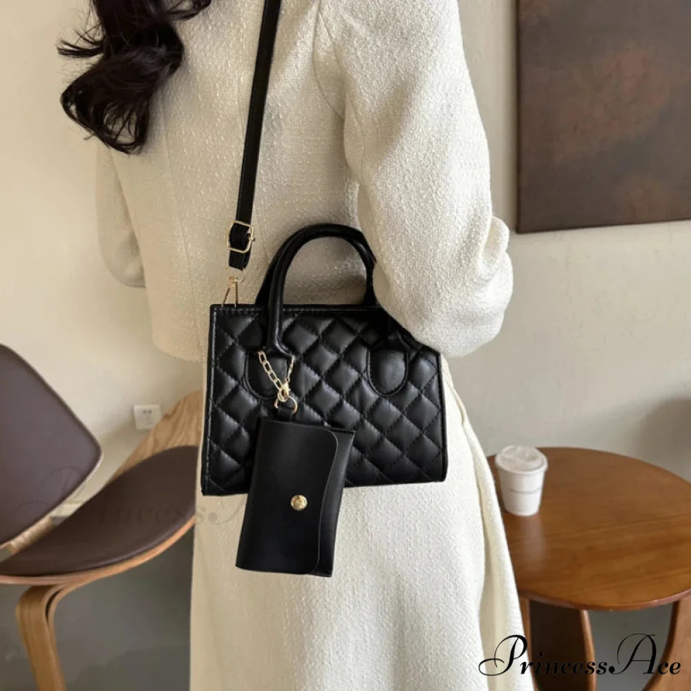 Durable Gem Grid Faux Leather Crossbody crossbody-250126