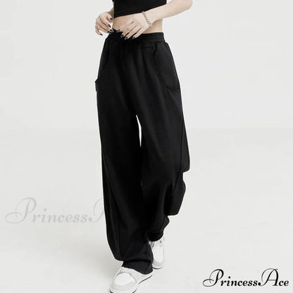 Durable Informal Urban Dance Trousers Black / S pants-241228