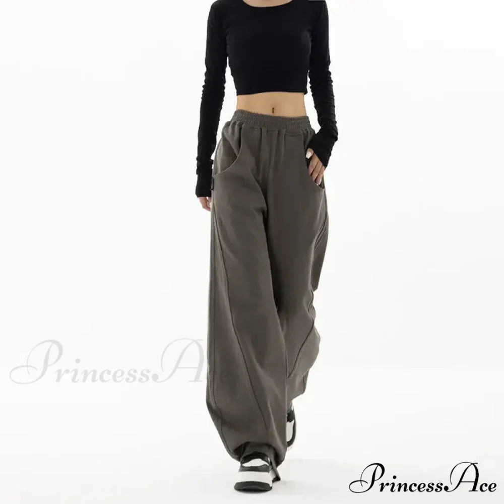 Durable Informal Urban Dance Trousers Dark Grey / S pants-241228