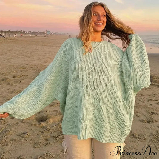 Durable Round-Neck Ribbed Extended Sleeve Sweater swraters-241228