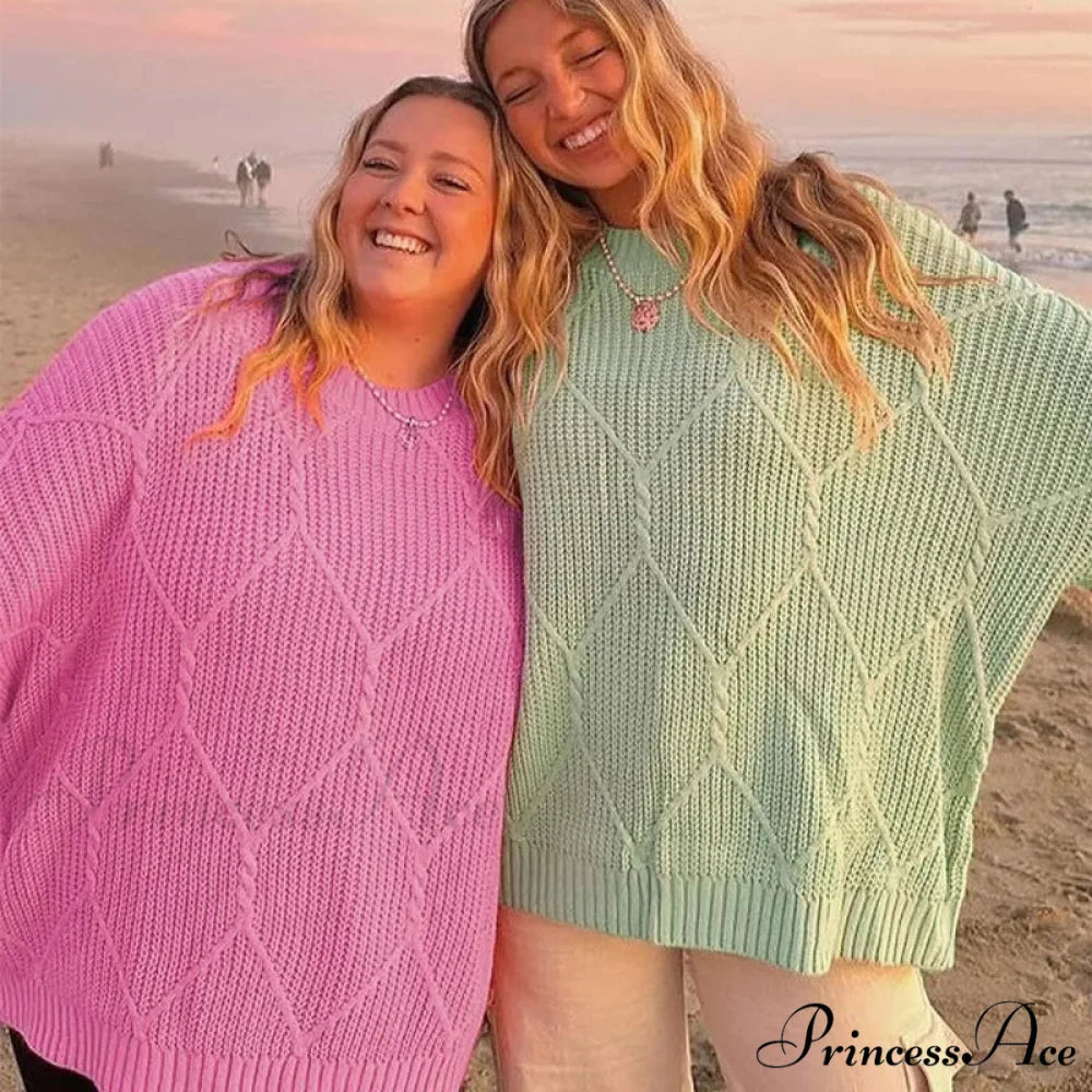 Durable Round-Neck Ribbed Extended Sleeve Sweater swraters-241228