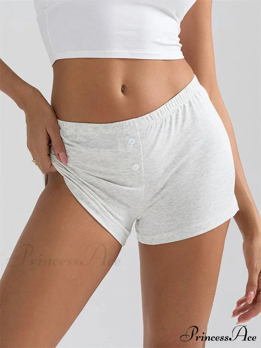 Durable Stretchy Waist Sleep Short short-250223