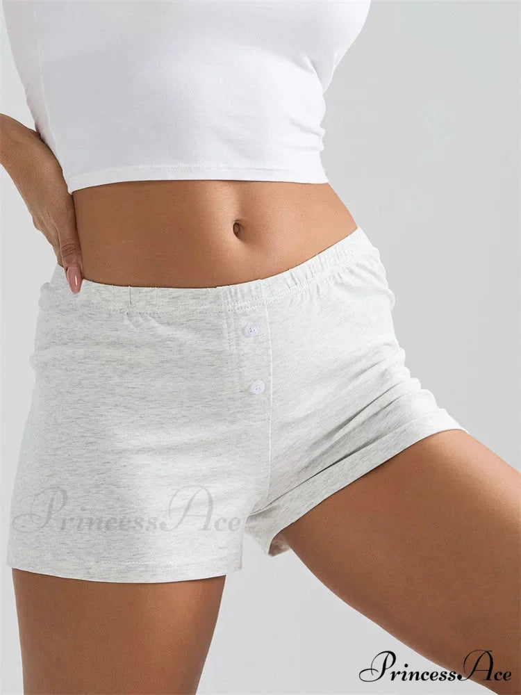 Durable Stretchy Waist Sleep Short short-250223