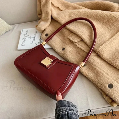 Durable Synthetic Leather Stylish Fasten Shoulder Bag shoulder-250126