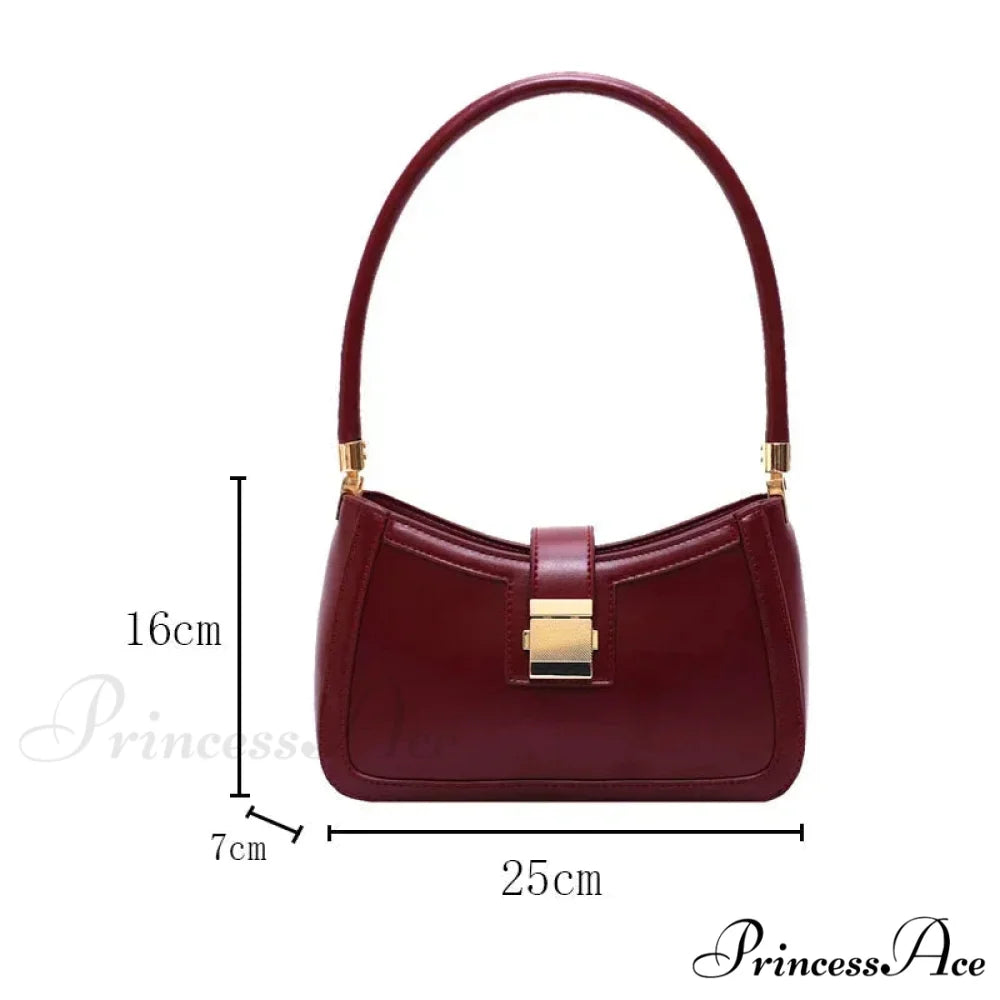 Durable Synthetic Leather Stylish Fasten Shoulder Bag shoulder-250126