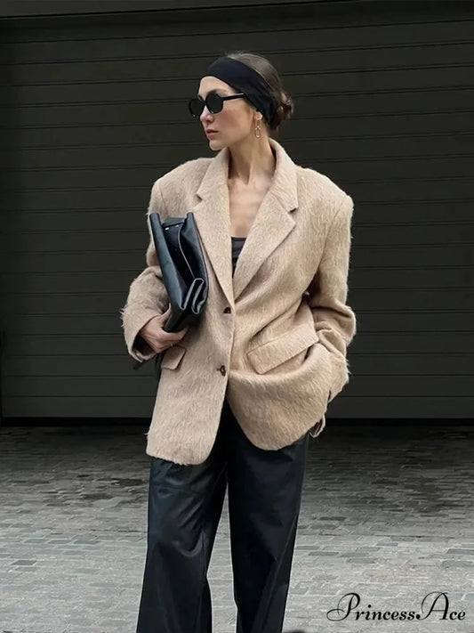 Durable Woolen Brief Jacket coats-241228
