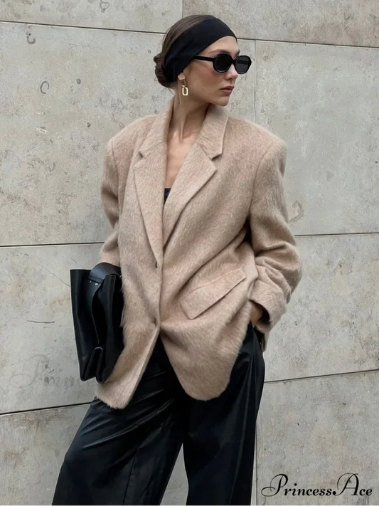 Durable Woolen Brief Jacket coats-241228