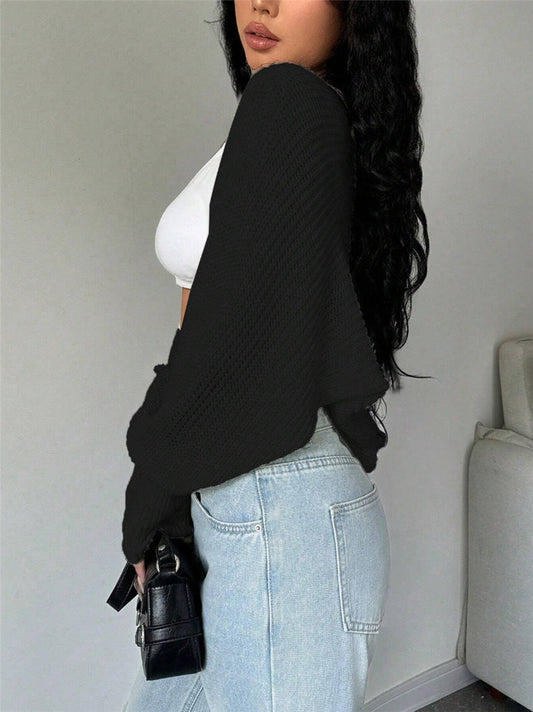 Loose Fit Knit Shrug Cardigan