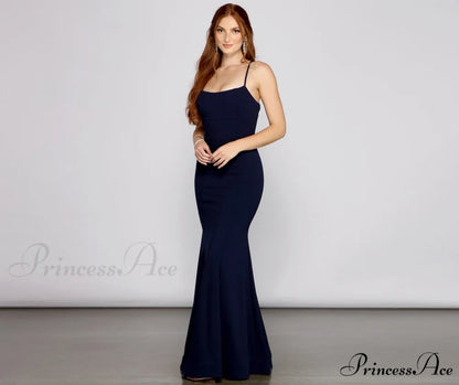 Eden Formal Stylish Lace-Up Mermaid Dress