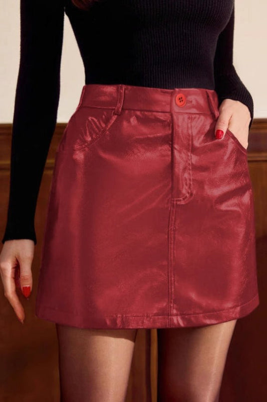 High Waist Bodycon A-Line Skirt