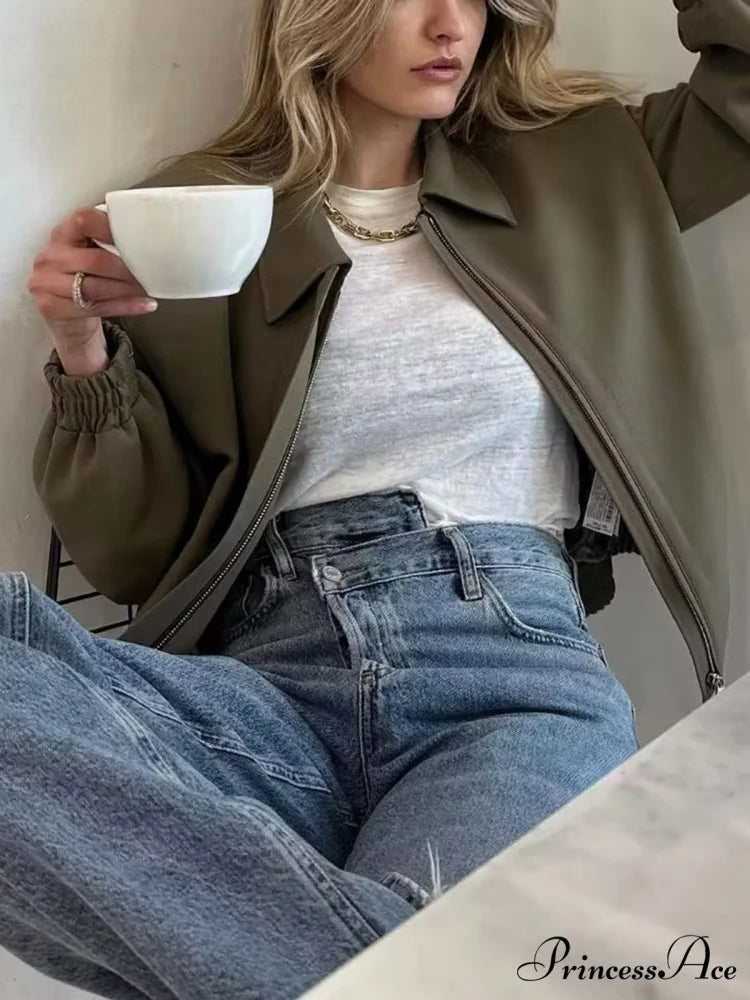 Effortless Charming Bomber Jacket
