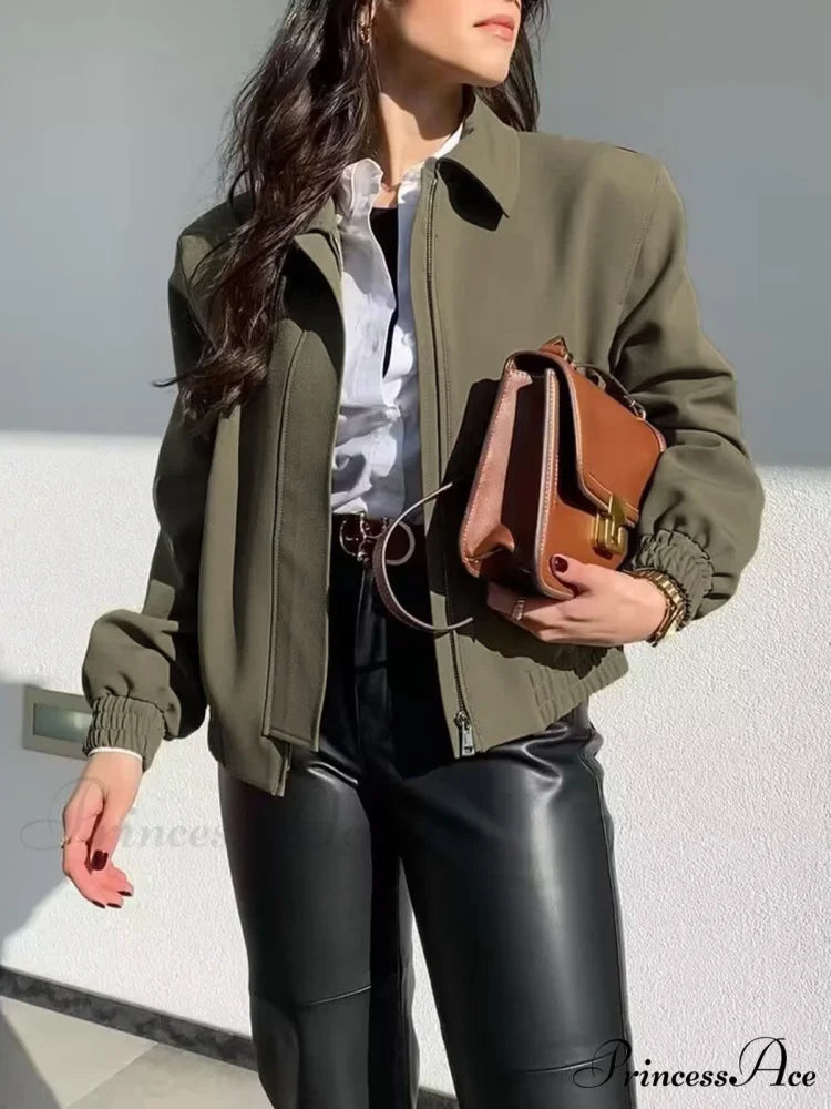 Effortless Charming Bomber Jacket