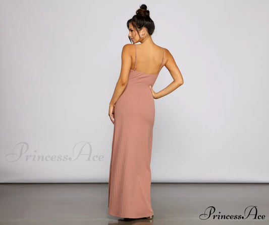 Effortless Style Stylish Tie-Front Maxi Dress