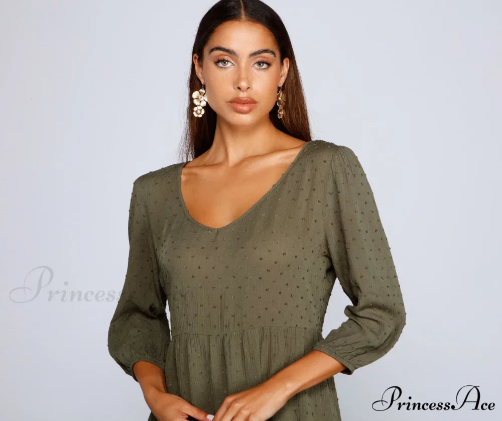 Effortless Vibes Stylish Babydoll Dress