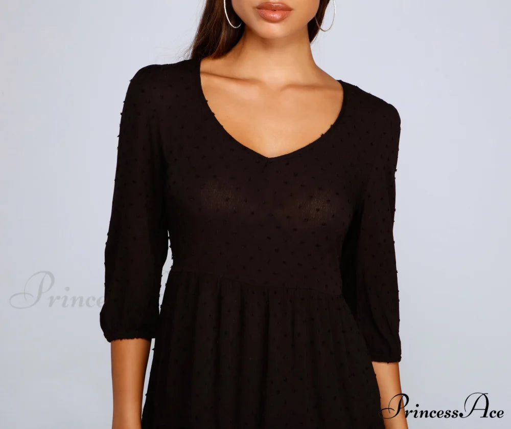 Effortless Vibes Stylish Babydoll Dress