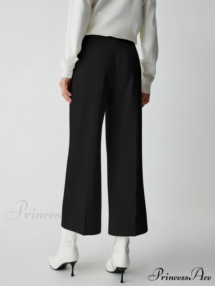 Effortless Wide Graceful Leg Culotte Pants