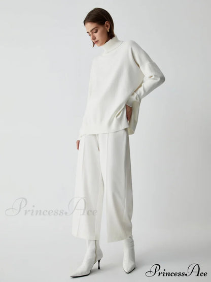 Effortless Wide Graceful Leg Culotte Pants