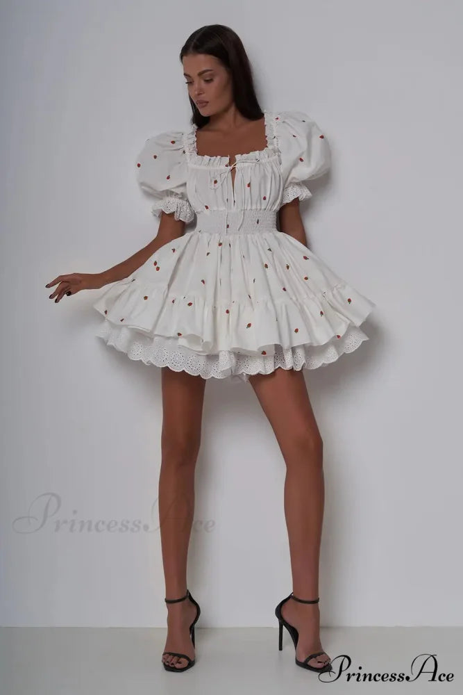 Elara Puff Stylish Sleeve Mini Dress