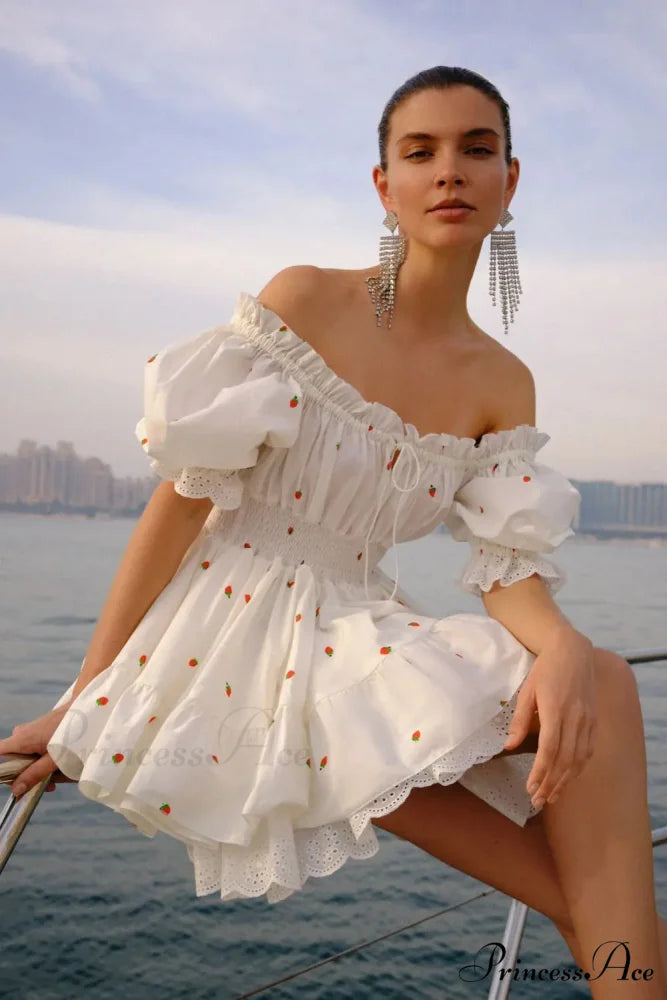 Elara Puff Stylish Sleeve Mini Dress