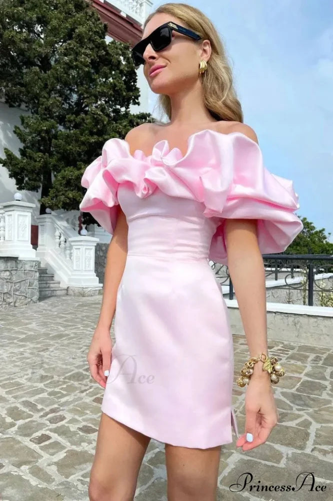 Elastic Mystic Stylish Satin Dress XS / Blush