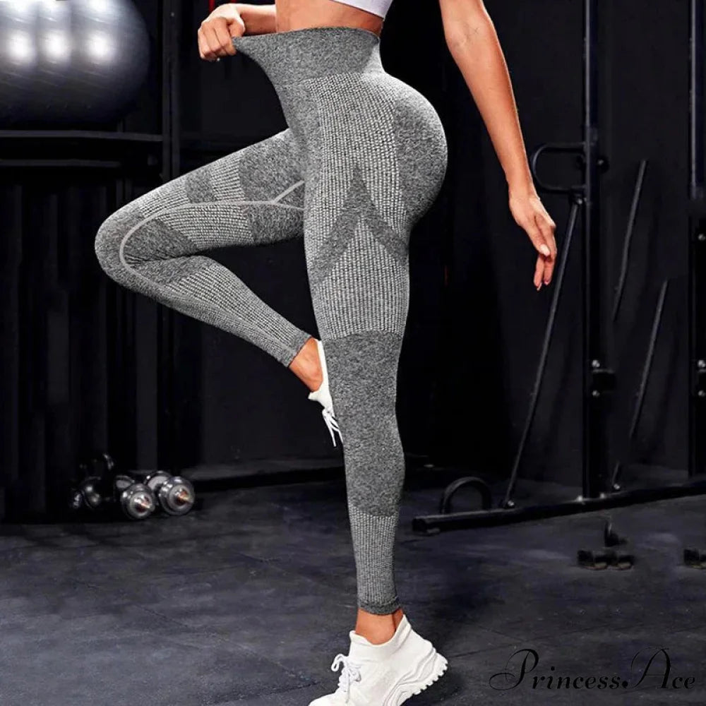 Elastic Seamless Fitness High Waist Sports Running Legging