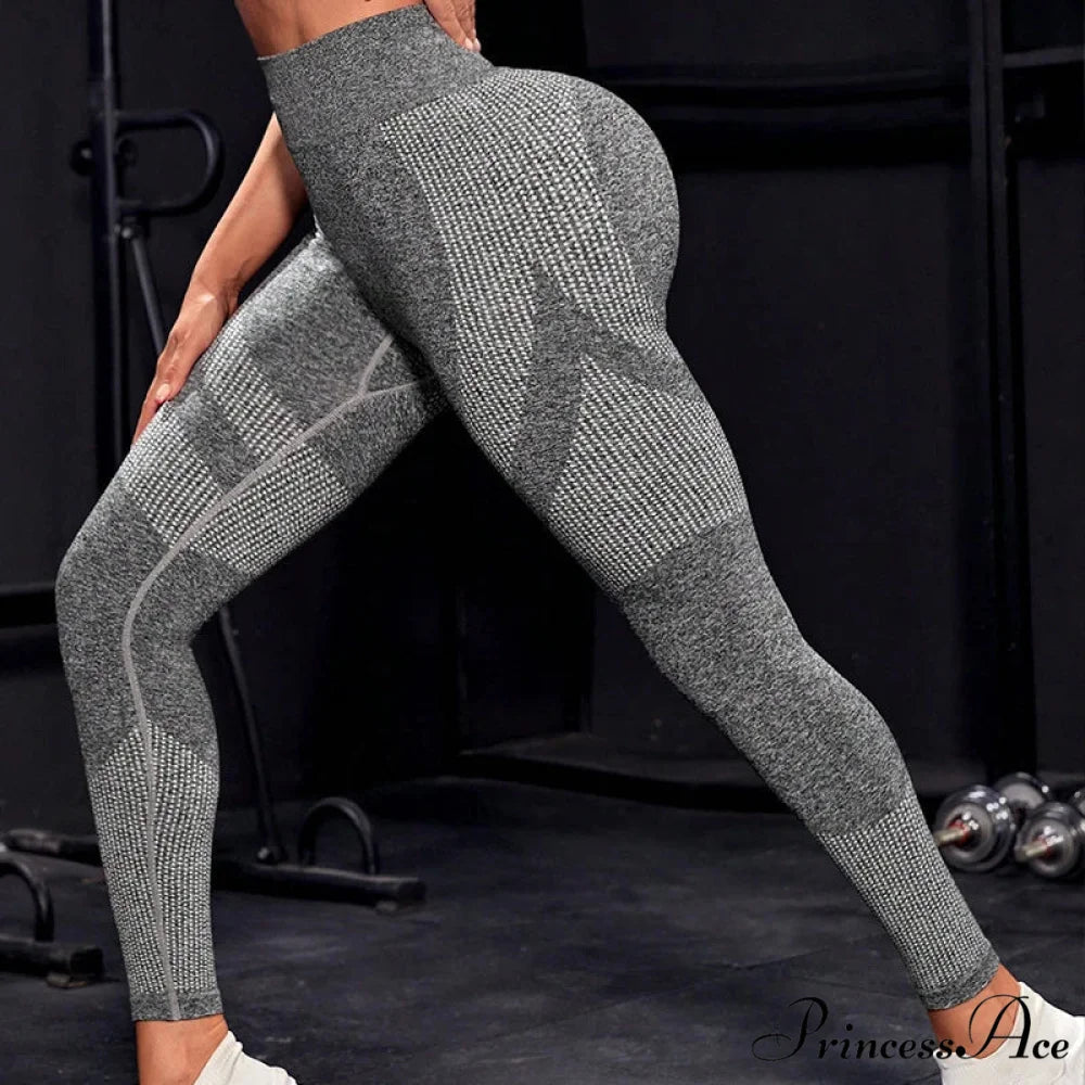 Elastic Seamless Fitness High Waist Sports Running Legging