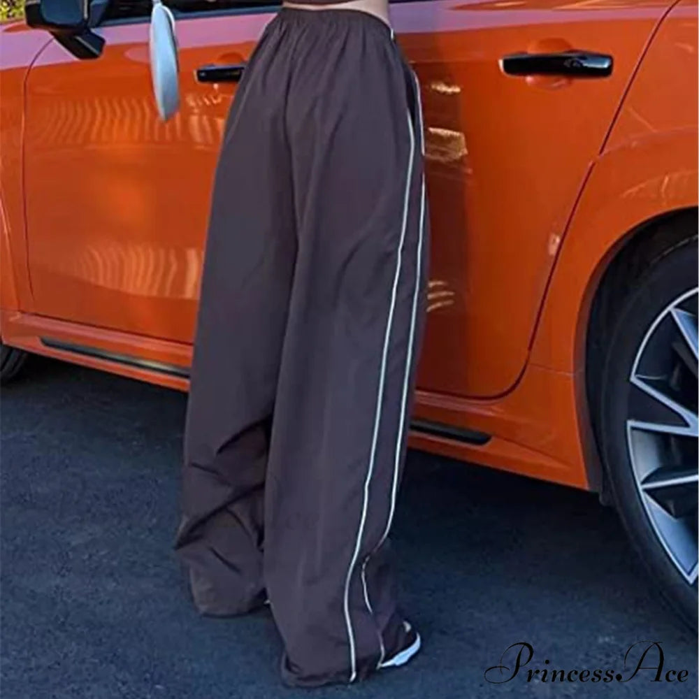 Elastic Waist Retro Solid Summer Clothes