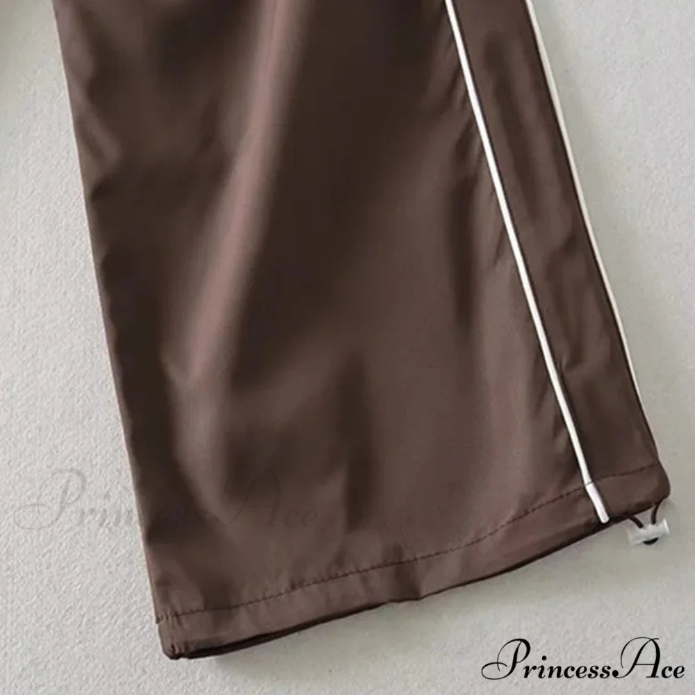 Elastic Waist Retro Solid Summer Clothes