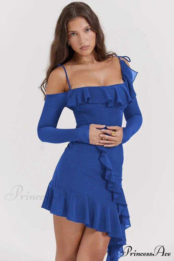 Eleanora Ruched Stylish Mini Dress