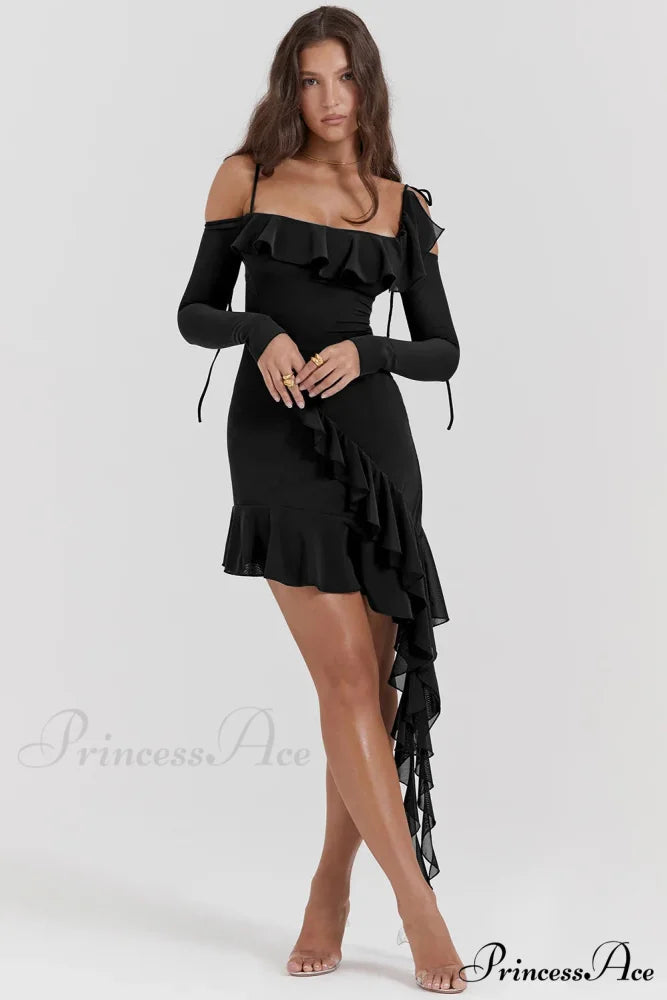 Eleanora Ruched Stylish Mini Dress