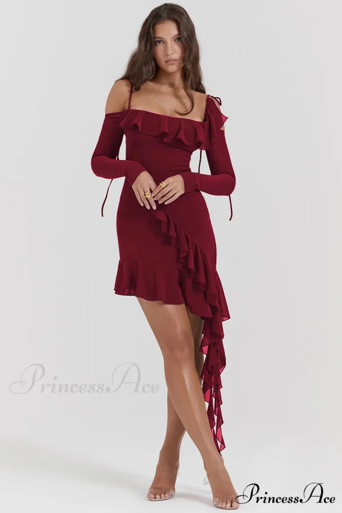 Eleanora Ruched Stylish Mini Dress