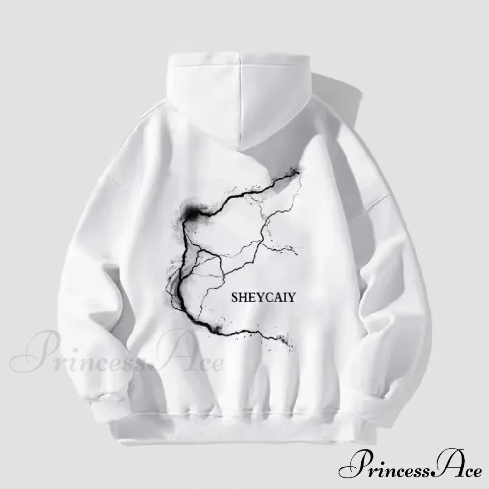 Electric Graphic Rap Fleece Hoodie hoodies-241228