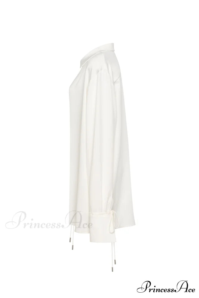 Elegant 3-Piece Set With White Silk Blouse White Sophisticated Mini Skirt And Black Crepe Maxi Skirt Xo Xo