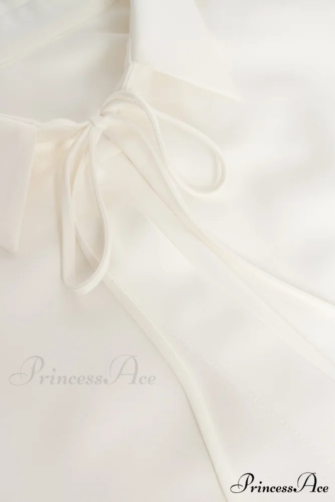 Elegant 3-Piece Set With White Silk Blouse White Sophisticated Mini Skirt And Black Crepe Maxi Skirt Xo Xo