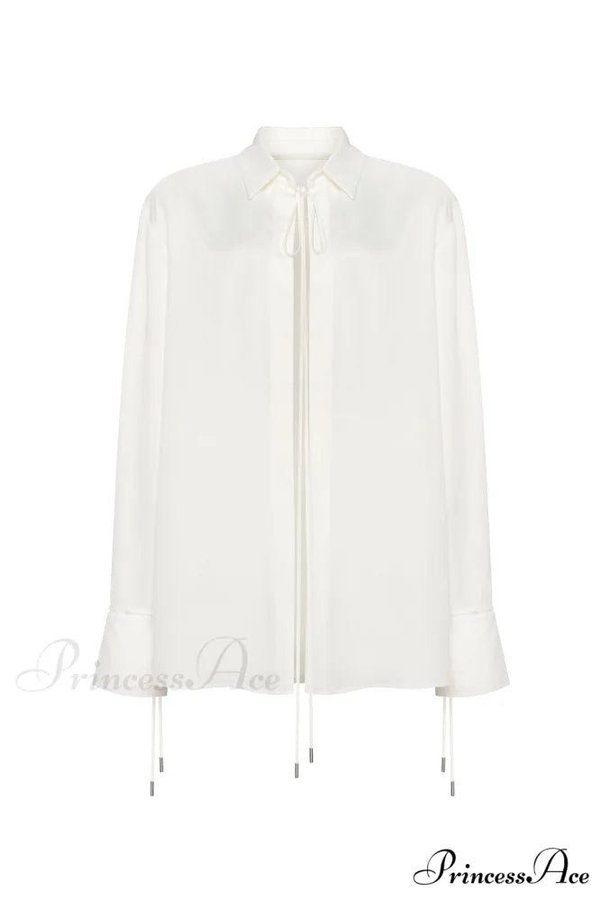 Elegant 3-Piece Set With White Silk Blouse White Sophisticated Mini Skirt And Black Crepe Maxi Skirt Xo Xo