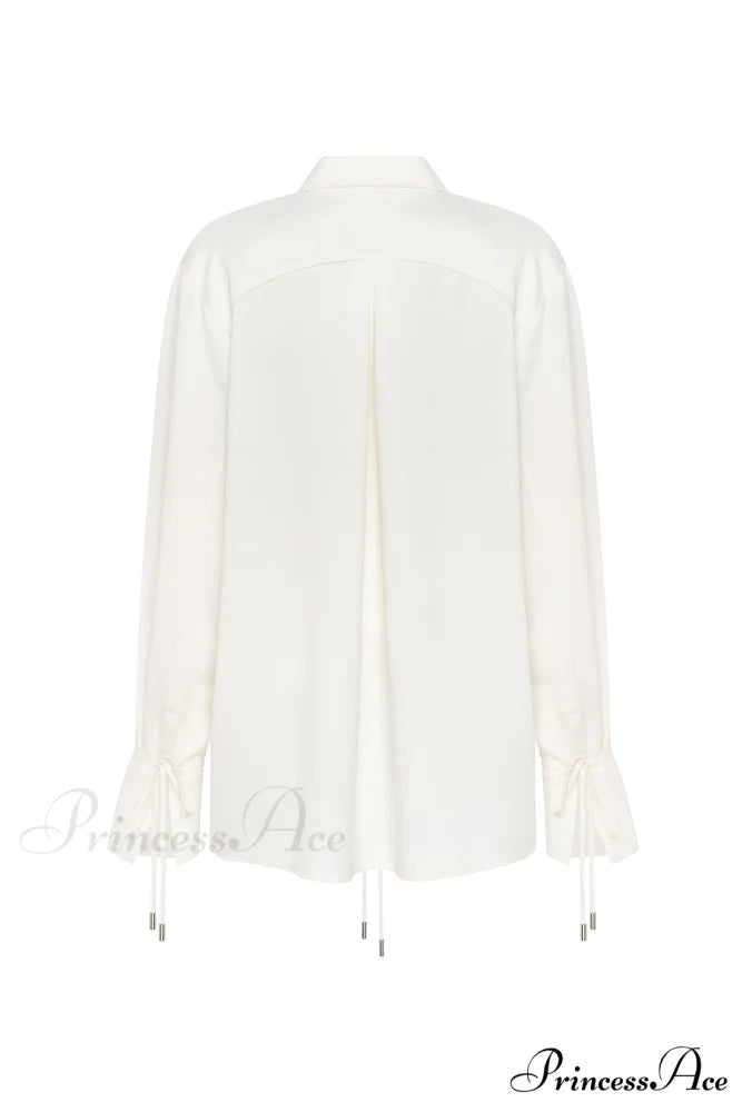 Elegant 3-Piece Set With White Silk Blouse White Sophisticated Mini Skirt And Black Crepe Maxi Skirt Xo Xo
