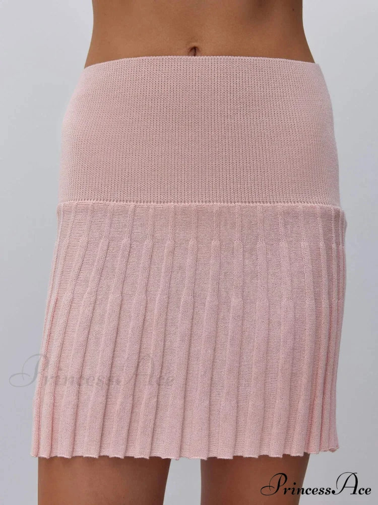 Elegant Backless Sexy Cut Out Long Sleeve Casual Christmas Sweater Pink-Skirts / S